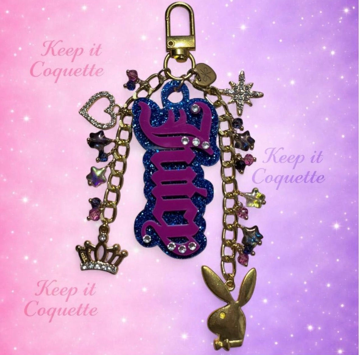 Y2K Handmade Juicy Bag Charm