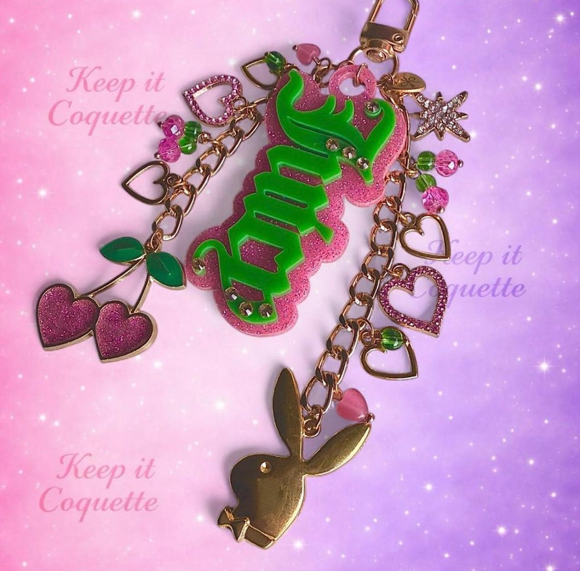 Y2K Handmade Juicy Bag Charm