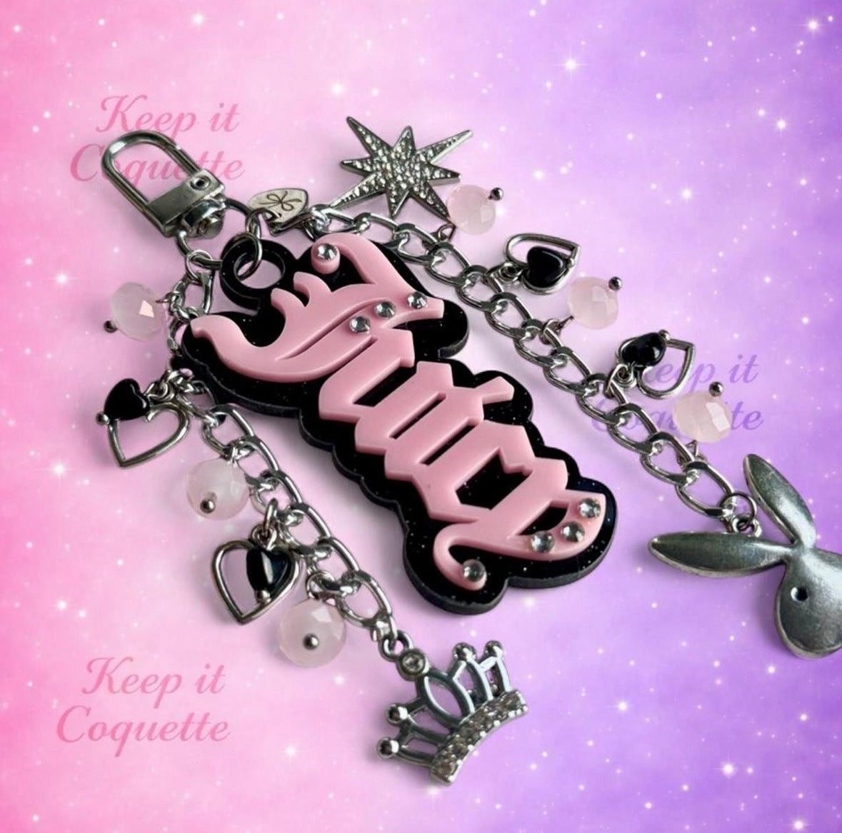 Y2K Handmade Juicy Bag Charm
