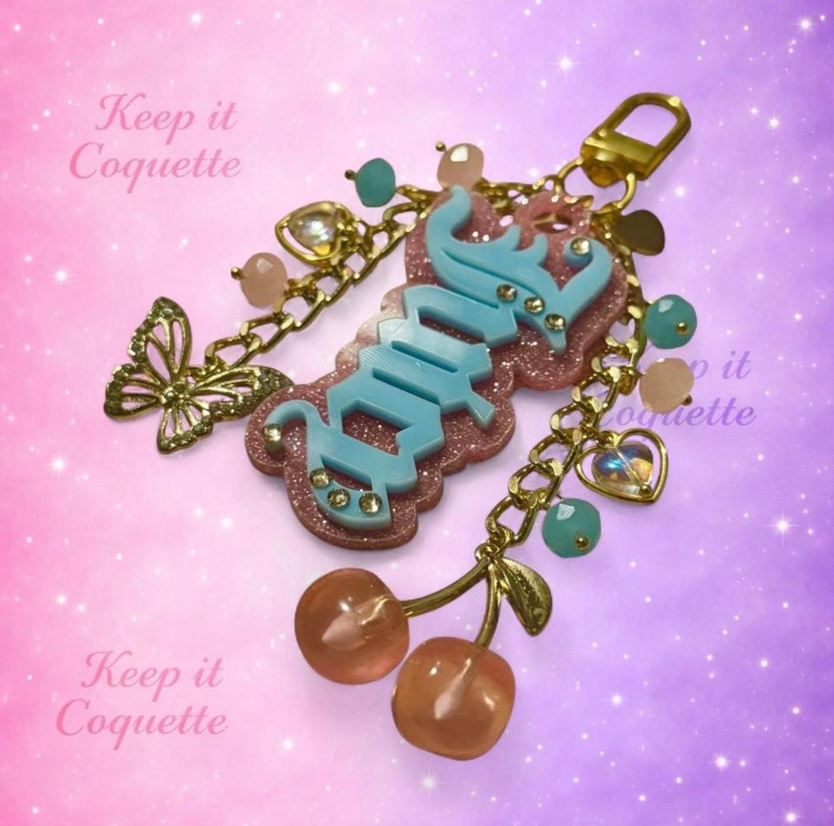 Y2K Handmade Juicy Bag Charm