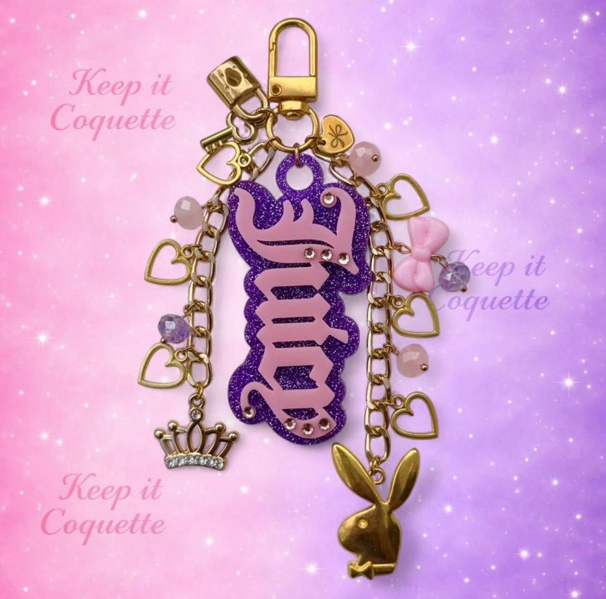 Y2K Handmade Juicy Bag Charm