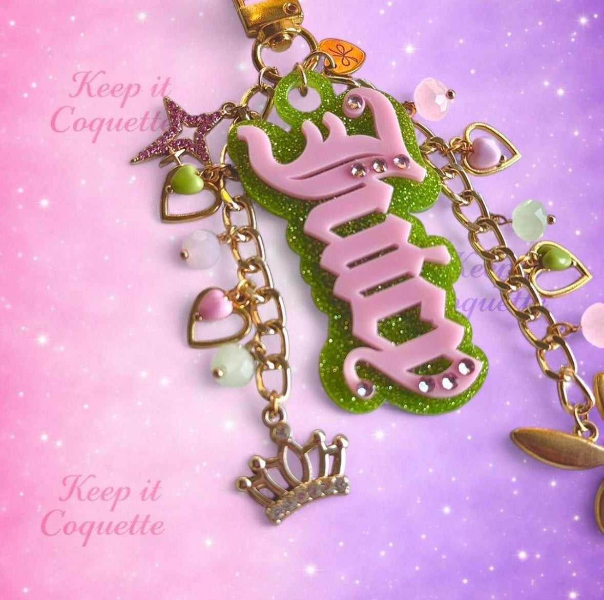 Y2K Handmade Juicy Bag Charm