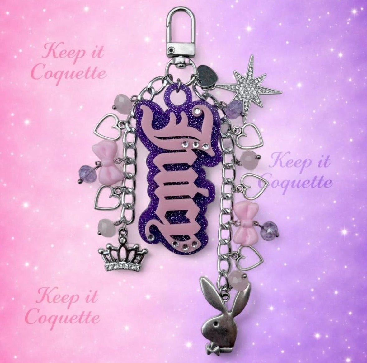Y2K Handmade Juicy Bag Charm