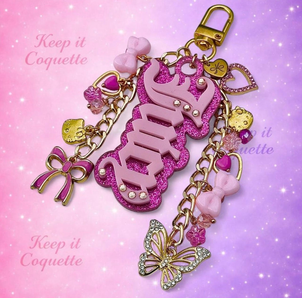 Y2K Handmade Juicy Bag Charm