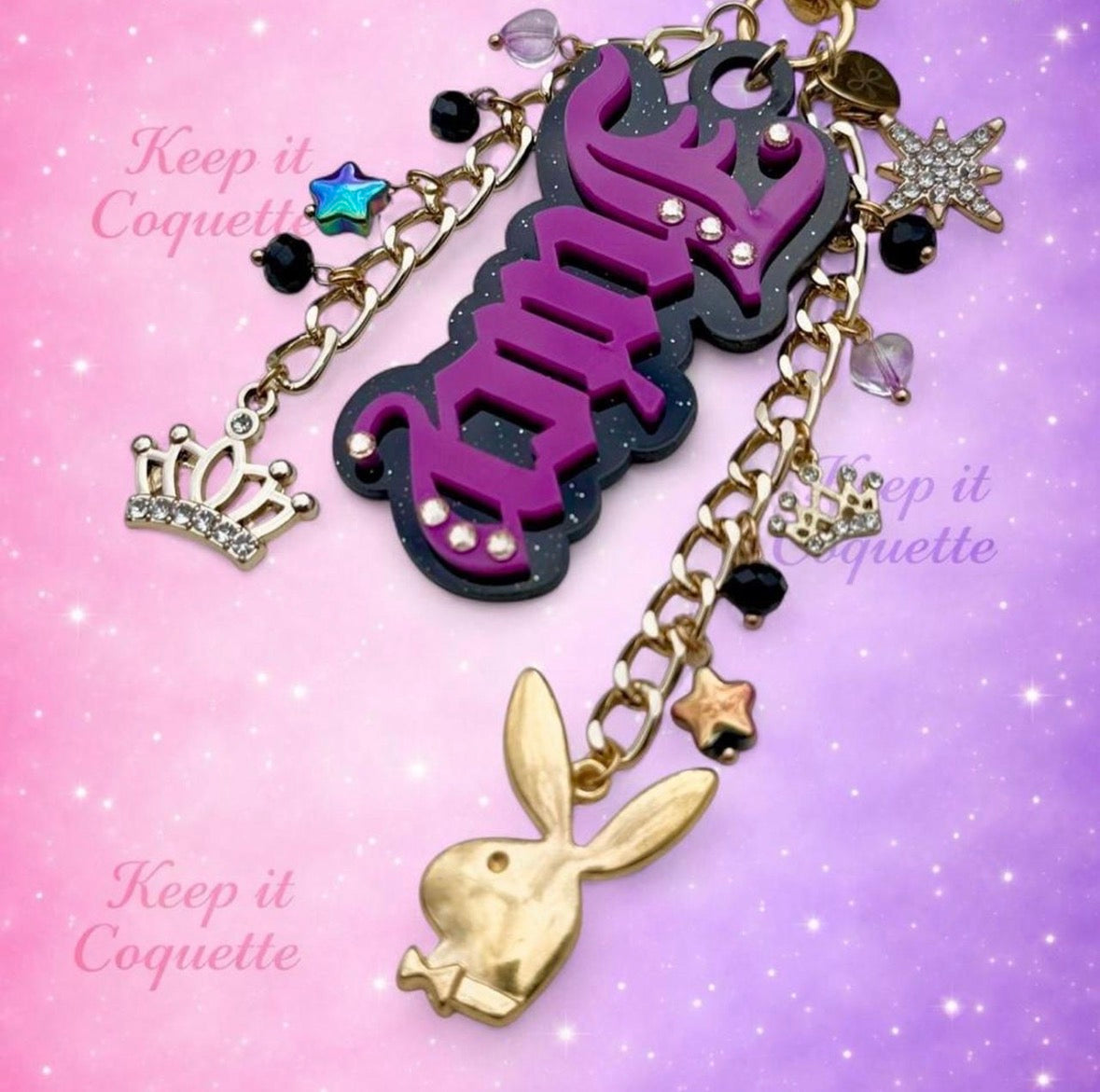 Y2K Handmade Juicy Bag Charm
