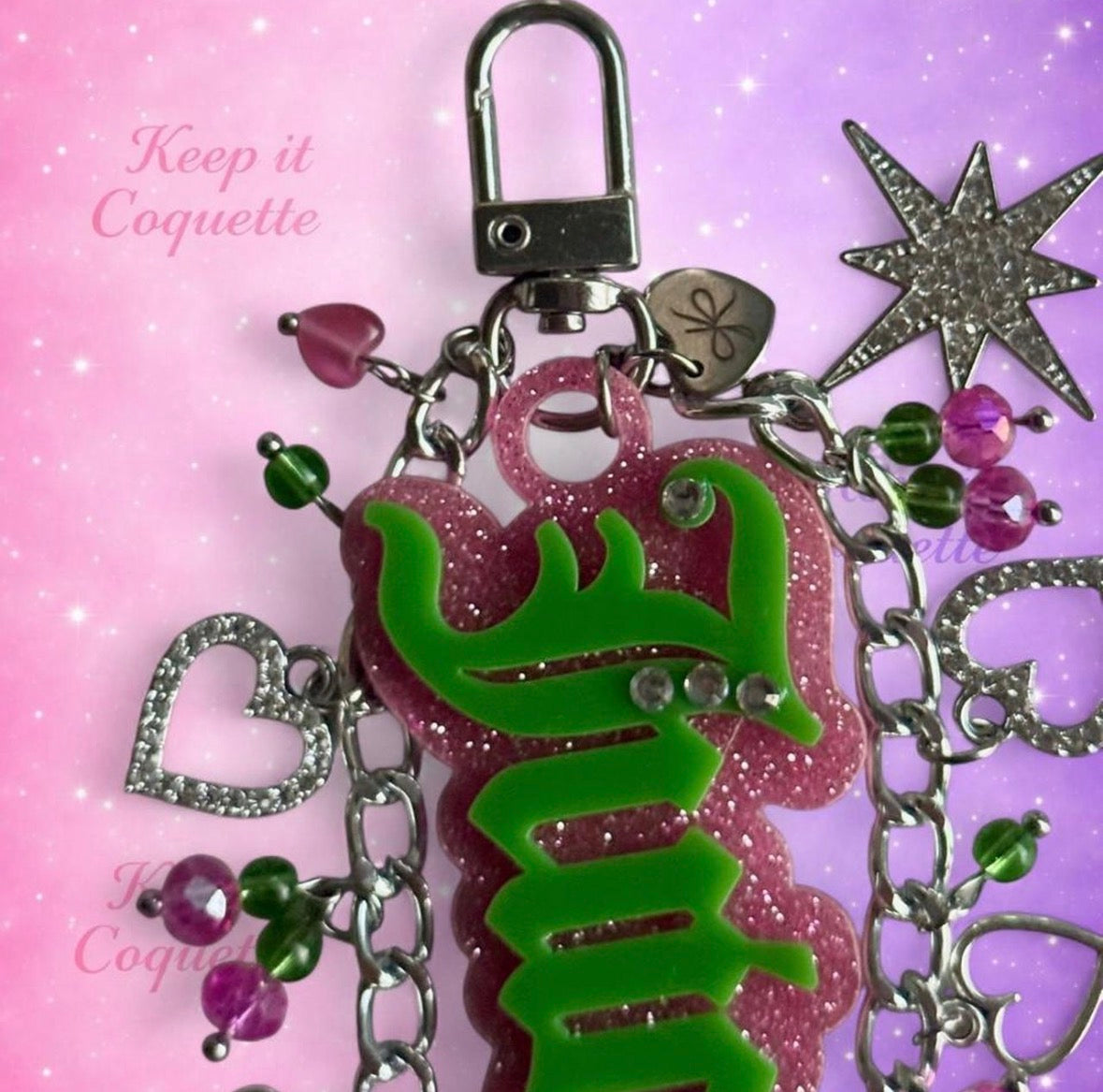 Y2K Handmade Juicy Bag Charm