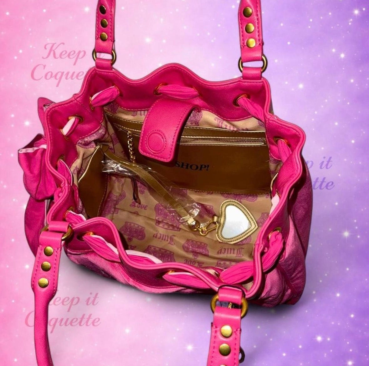Juicy Couture Scottie Logo Daydreamer - Hot Pink