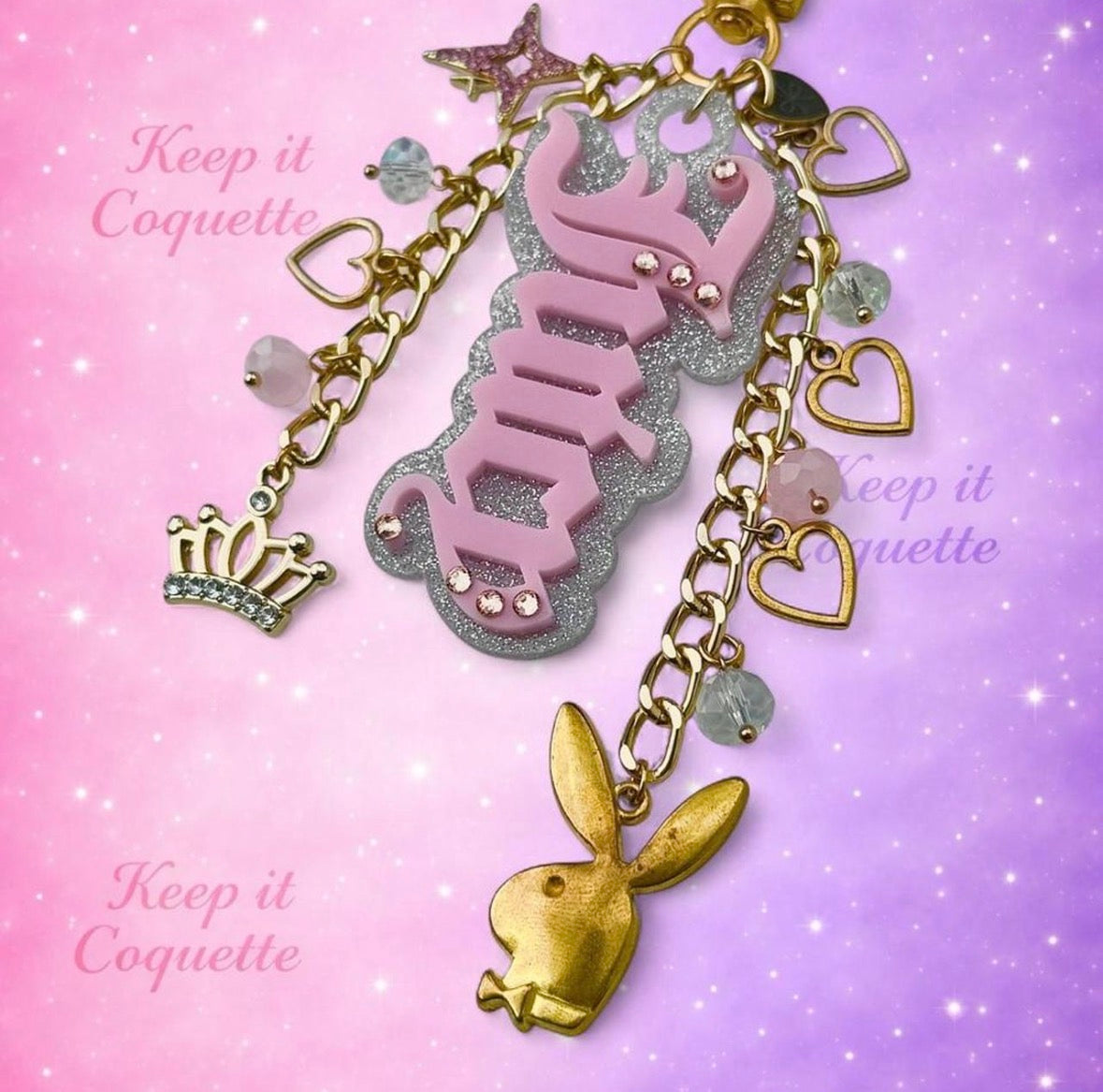 Y2K Handmade Juicy Bag Charm