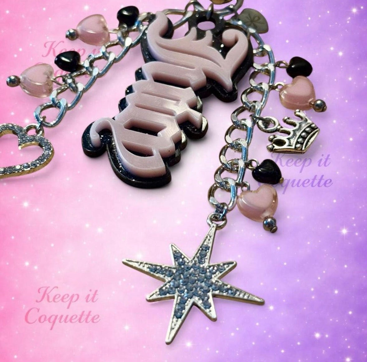 Y2K Handmade Juicy Bag Charm