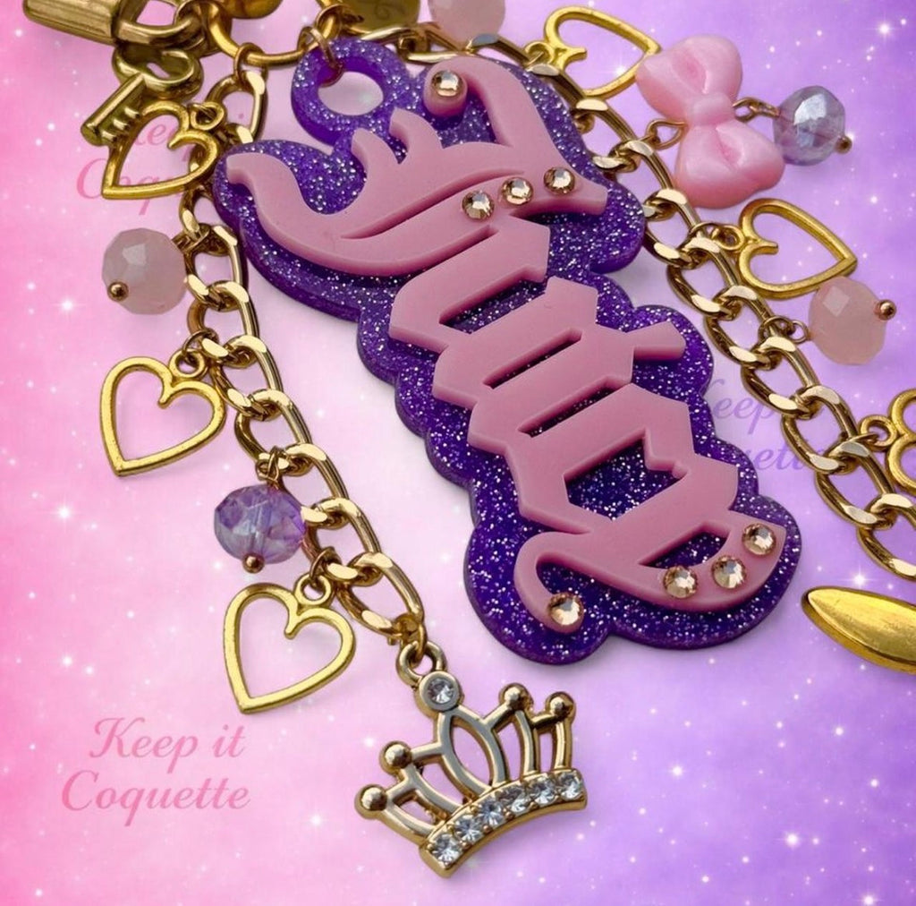 Y2K Handmade Juicy Bag Charm