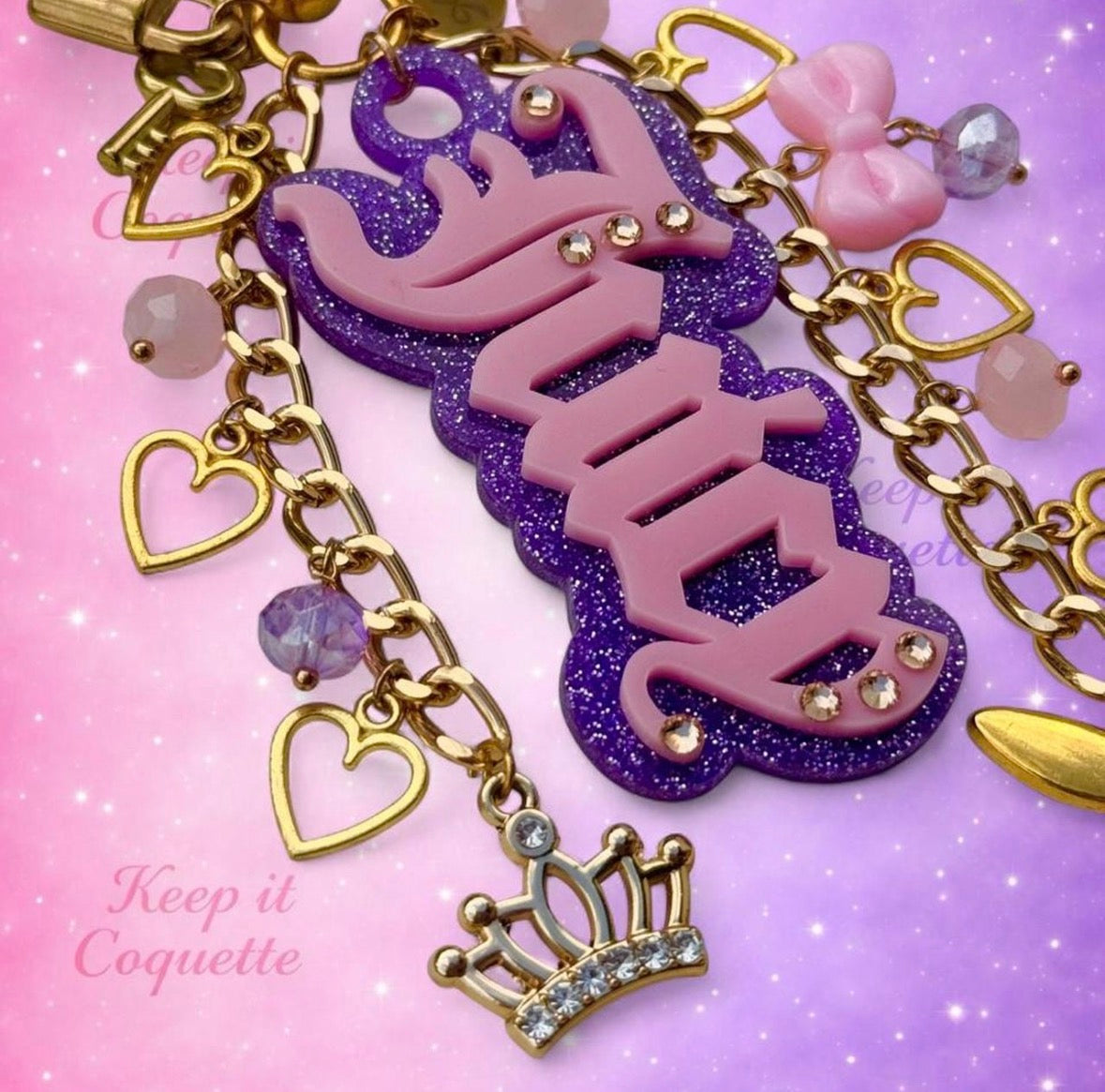 Y2K Handmade Juicy Bag Charm