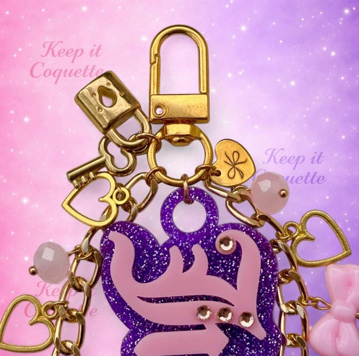Y2K Handmade Juicy Bag Charm