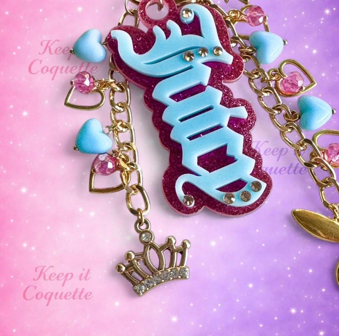 Y2K Handmade Juicy Bag Charm