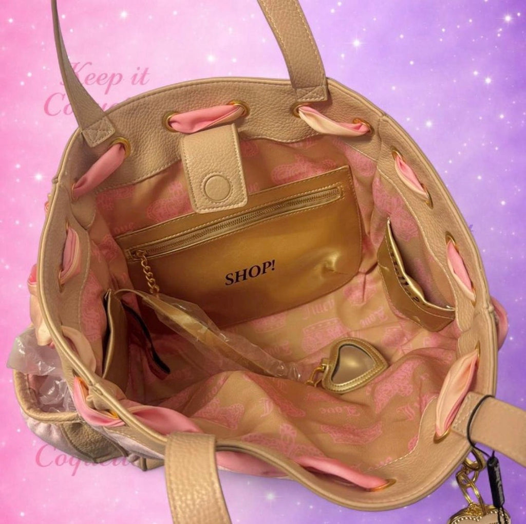 Juicy Couture Scottie Logo Daydreamer - Pink & Beige