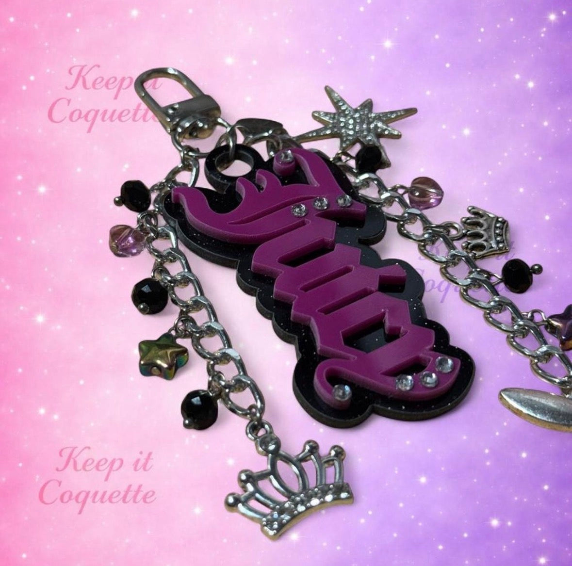 Y2K Handmade Juicy Bag Charm