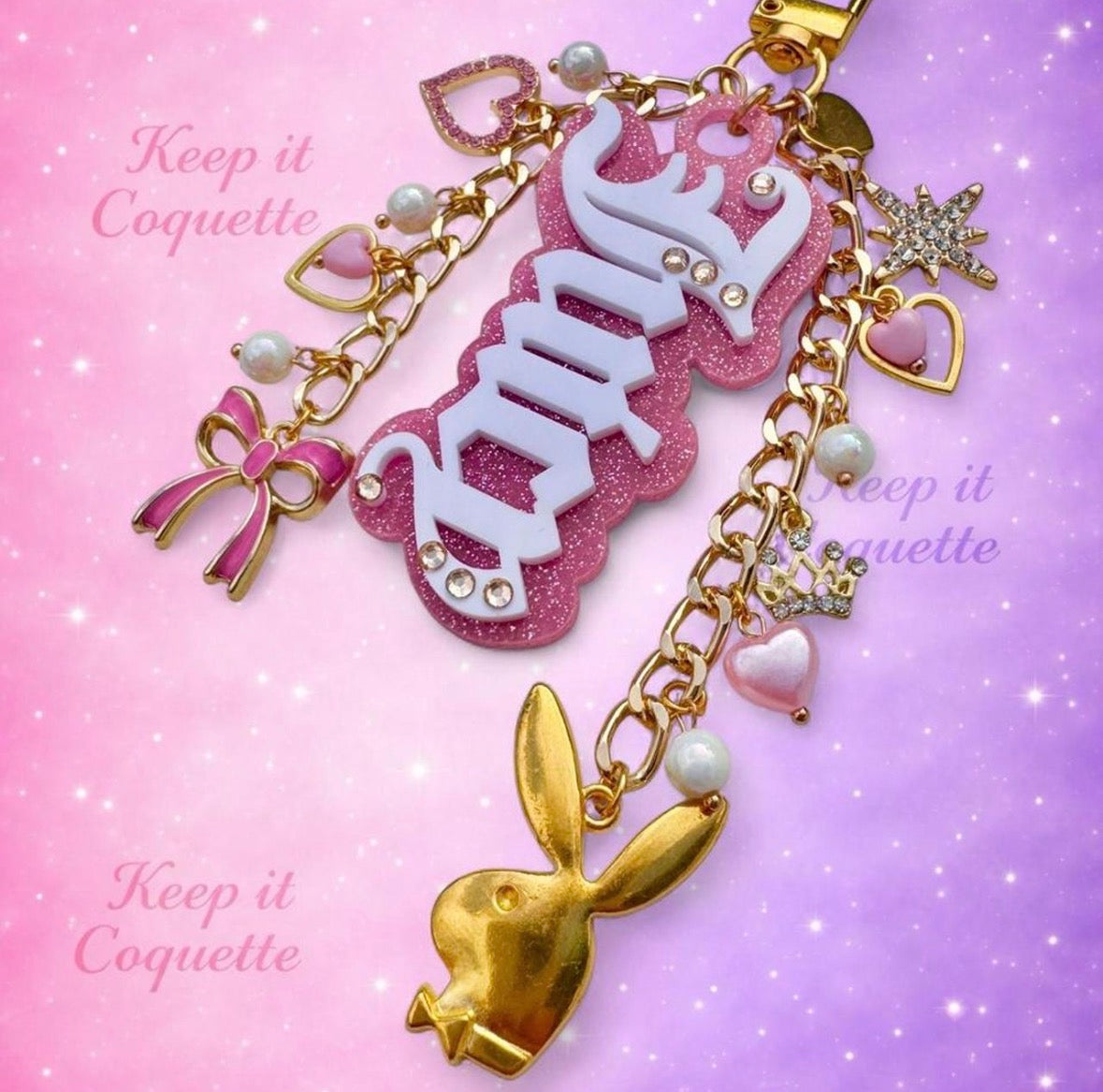 Y2K Handmade Juicy Bag Charm