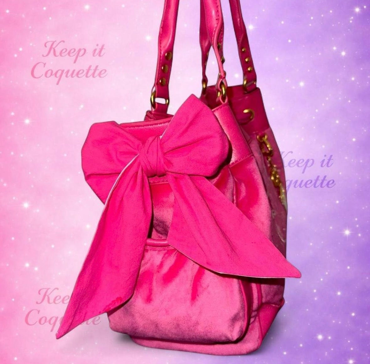 Juicy Couture Scottie Logo Daydreamer - Hot Pink