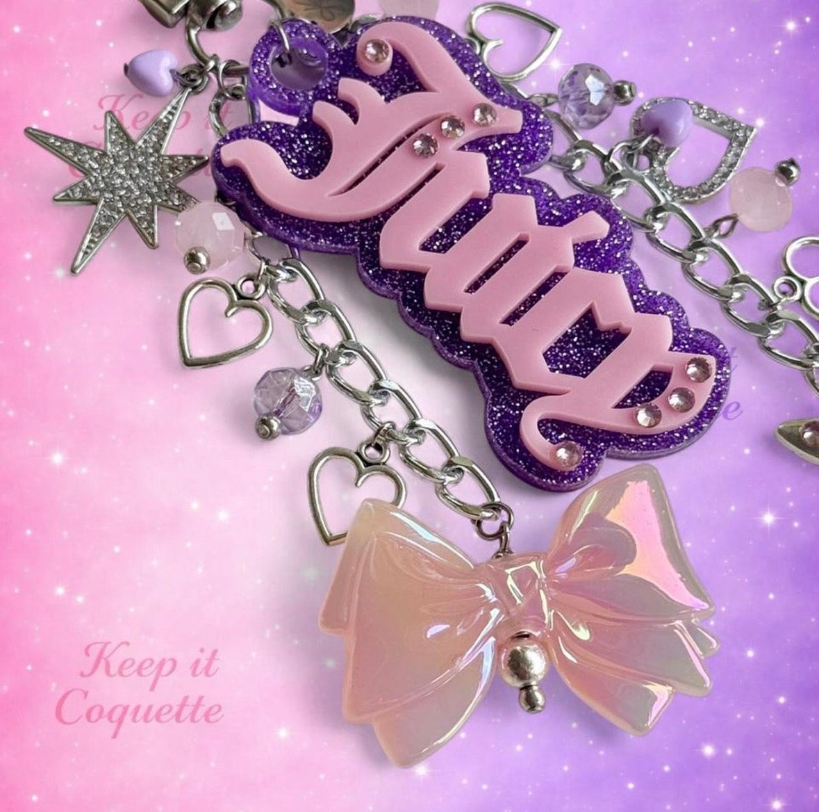 Y2K Handmade Juicy Bag Charm