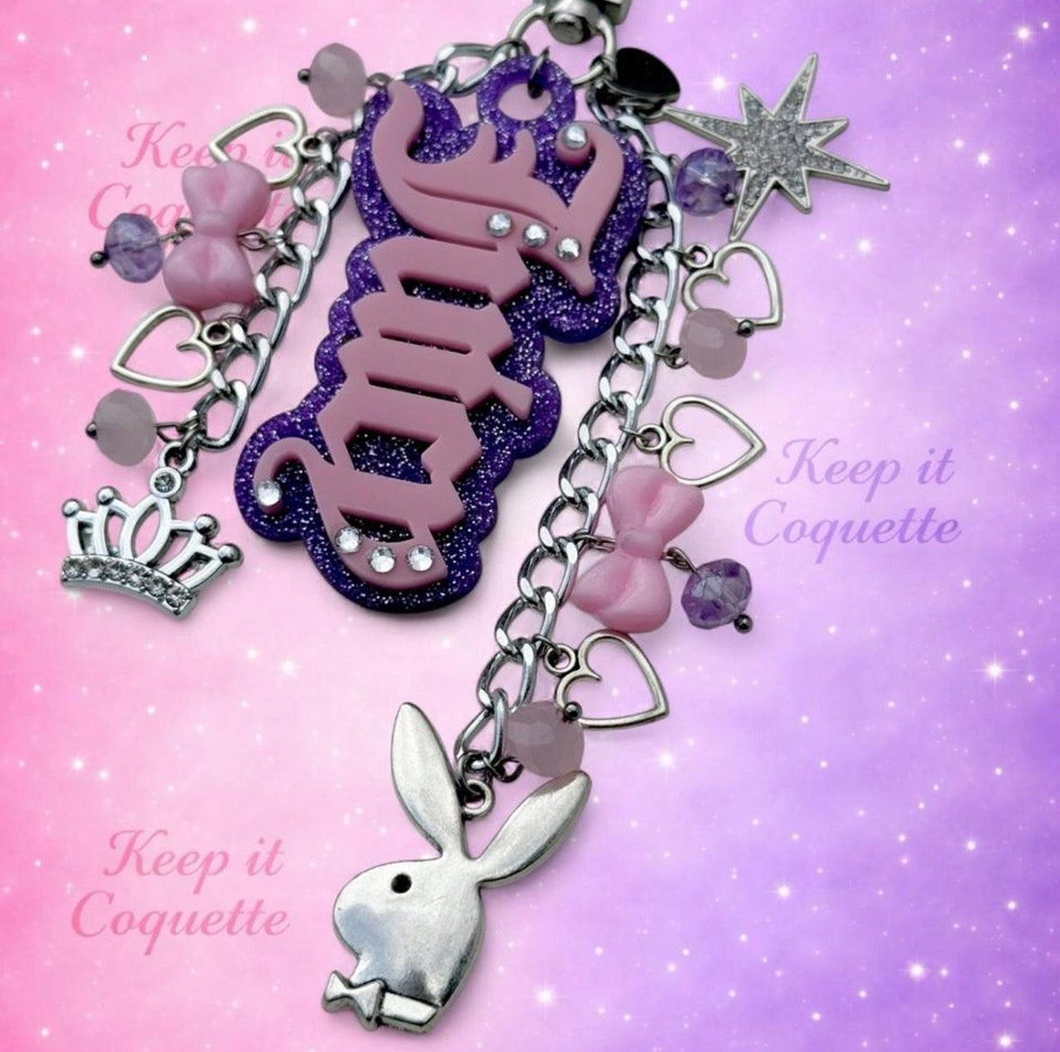 Y2K Handmade Juicy Bag Charm