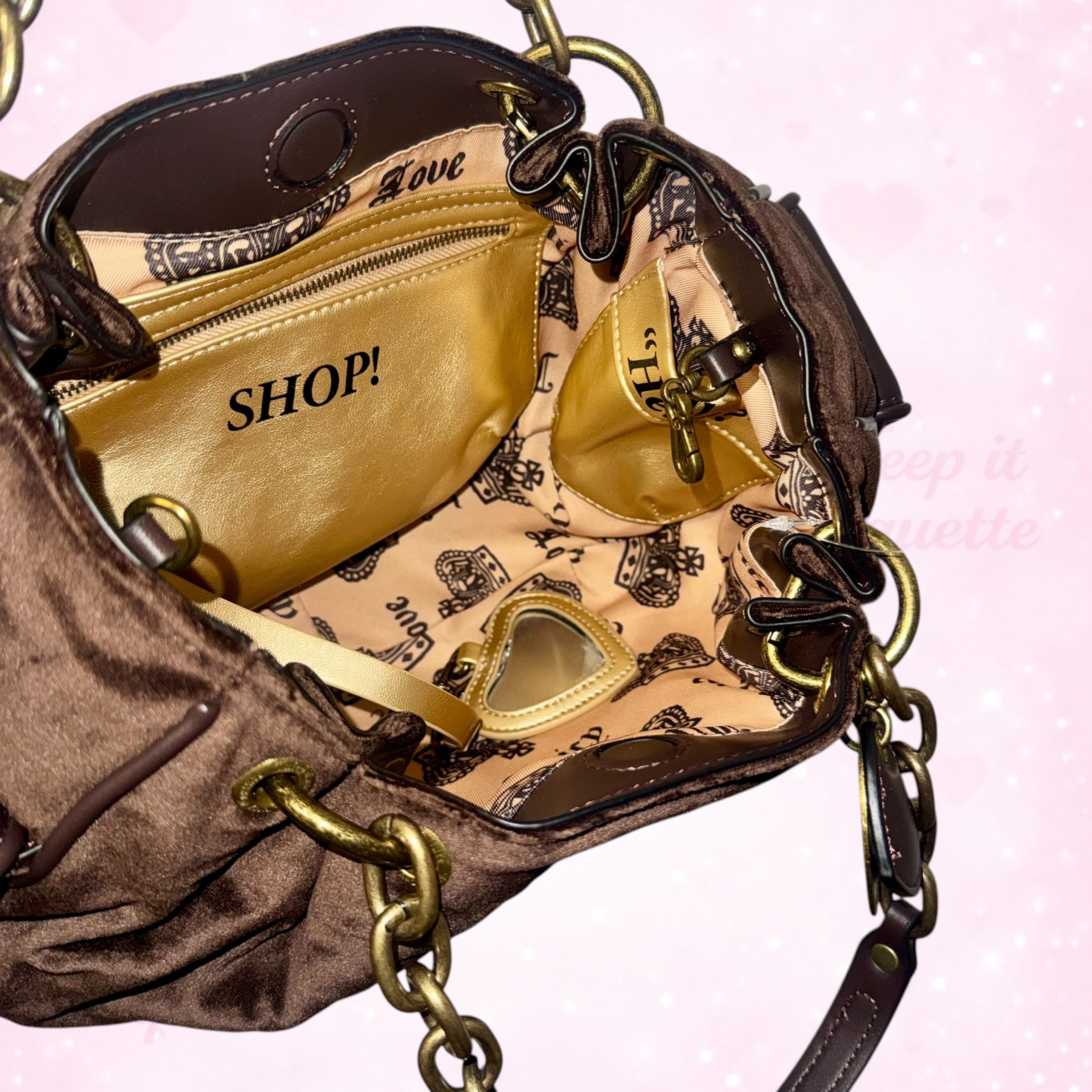 Juicy Couture Fairytale Satchel Hobo - Brown