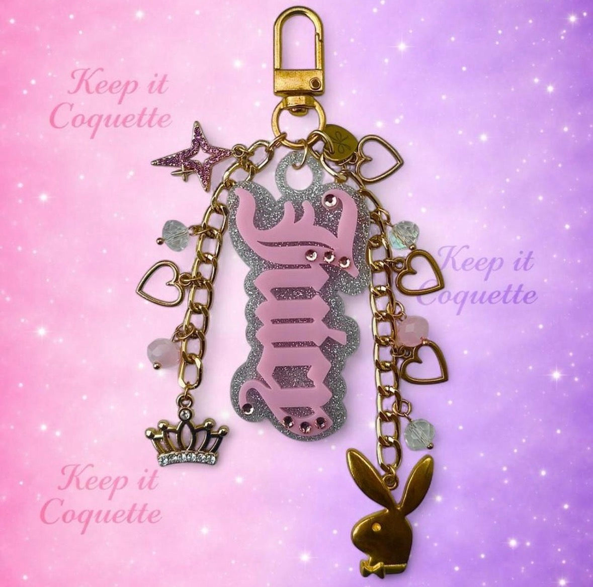 Y2K Handmade Juicy Bag Charm