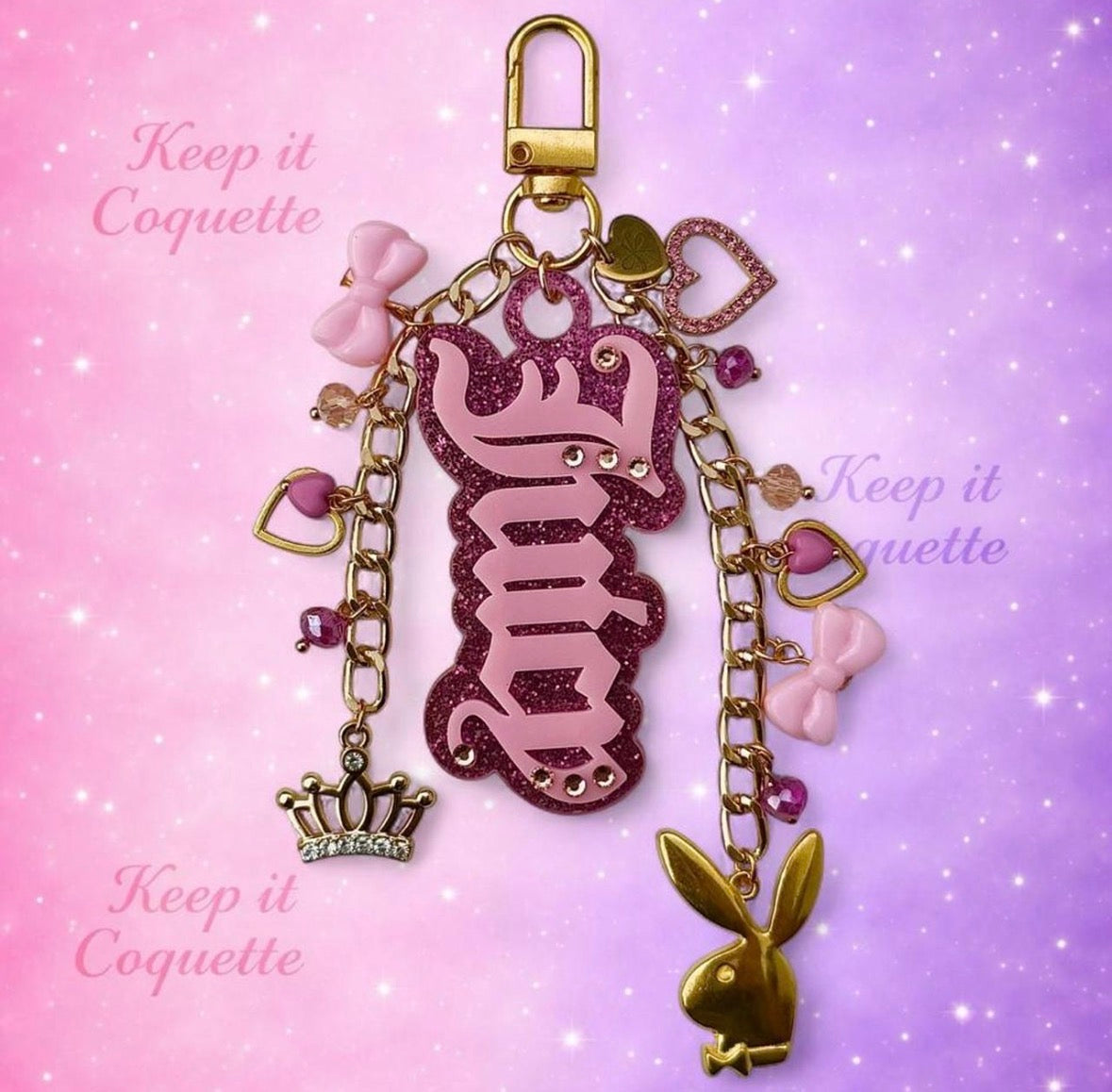 Y2K Handmade Juicy Bag Charm