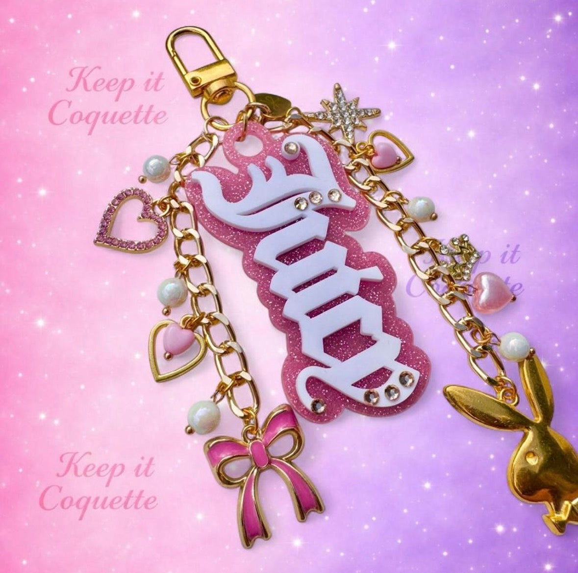 Y2K Handmade Juicy Bag Charm