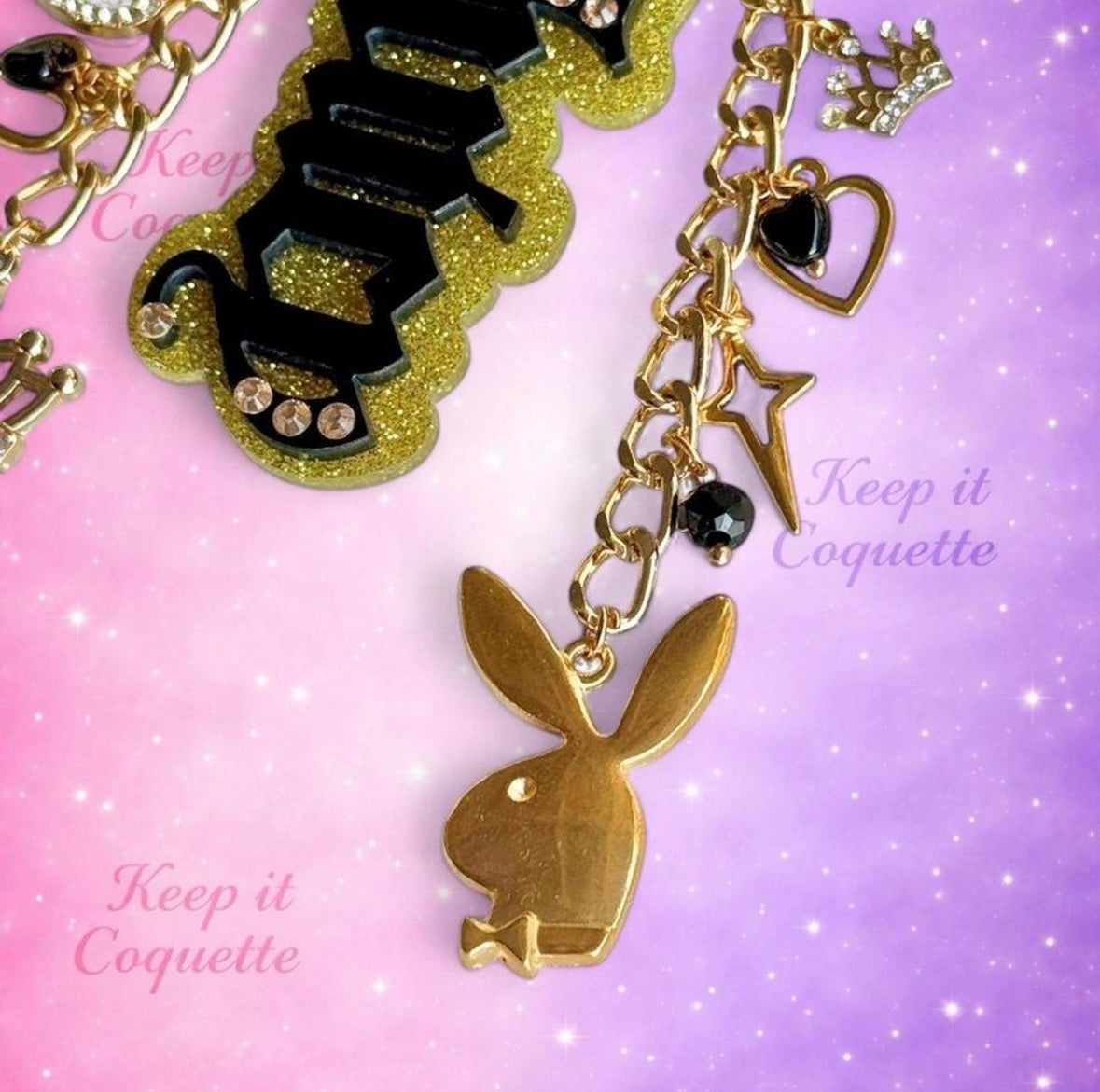 Y2K Handmade Juicy Bag charm