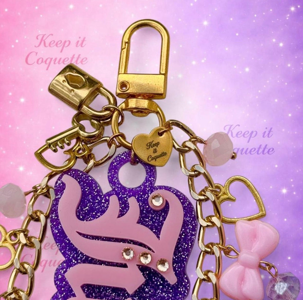 Y2K Handmade Juicy Bag Charm