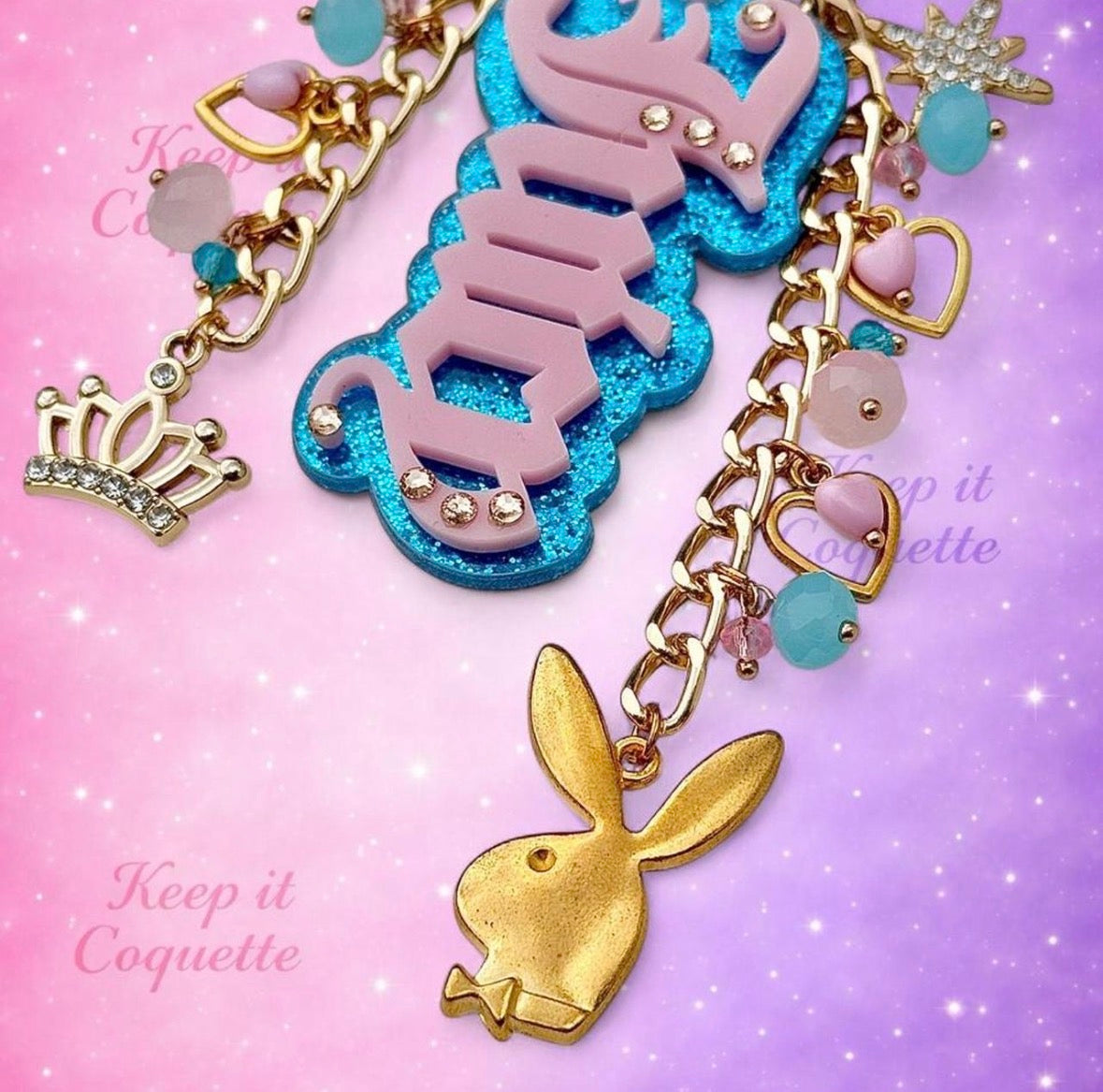 Y2K Handmade Juicy Bag Charm