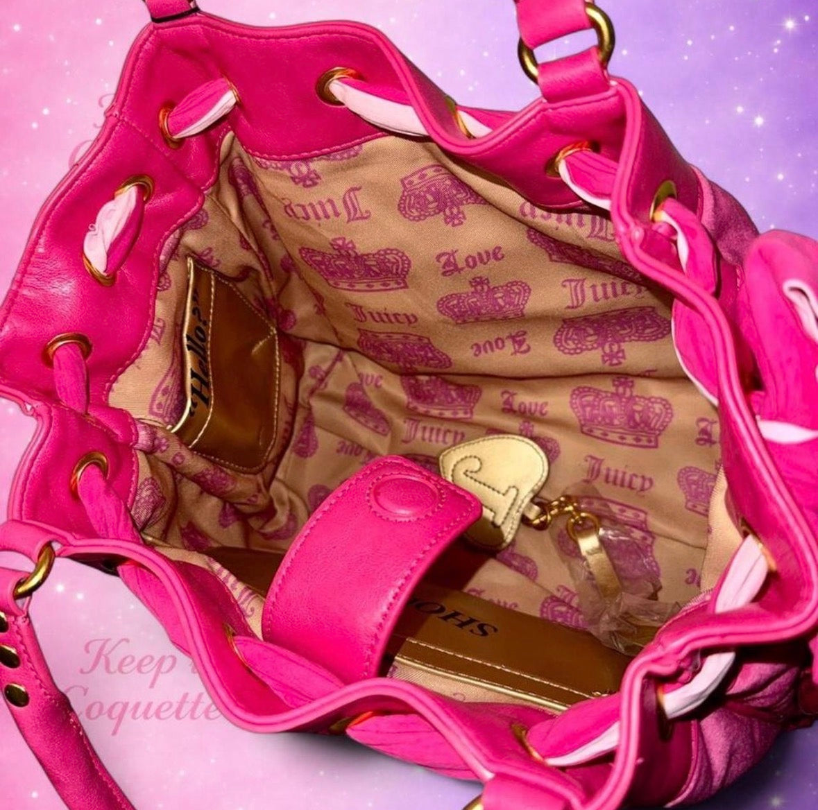 Juicy Couture Scottie Logo Daydreamer - Hot Pink