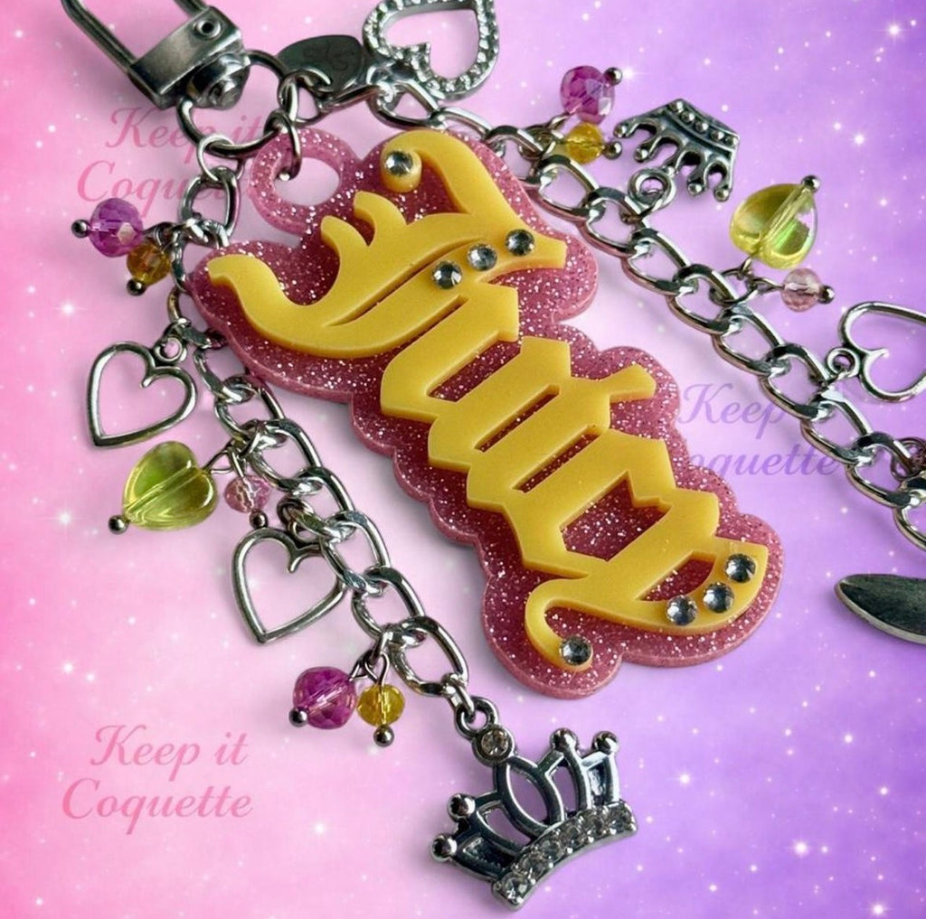 Y2K Handmade Juicy Bag Charm