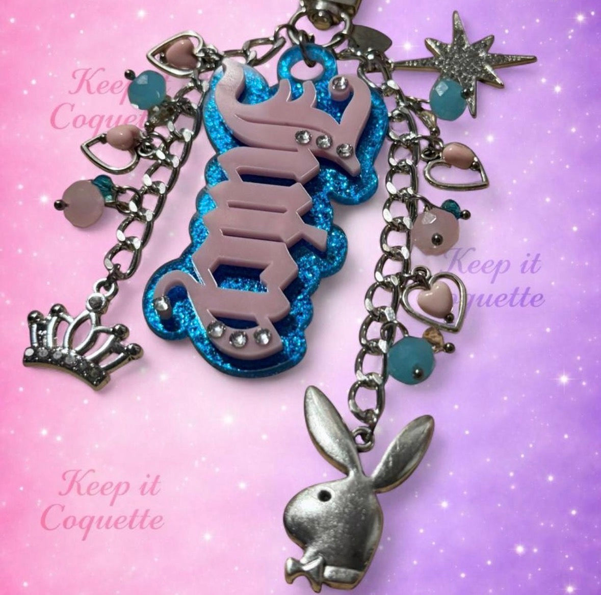 Y2K Handmade Juicy Bag Charm