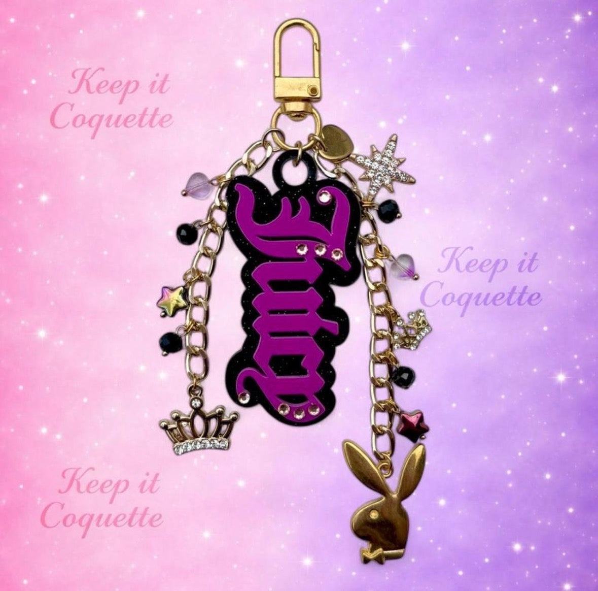 Y2K Handmade Juicy Bag Charm