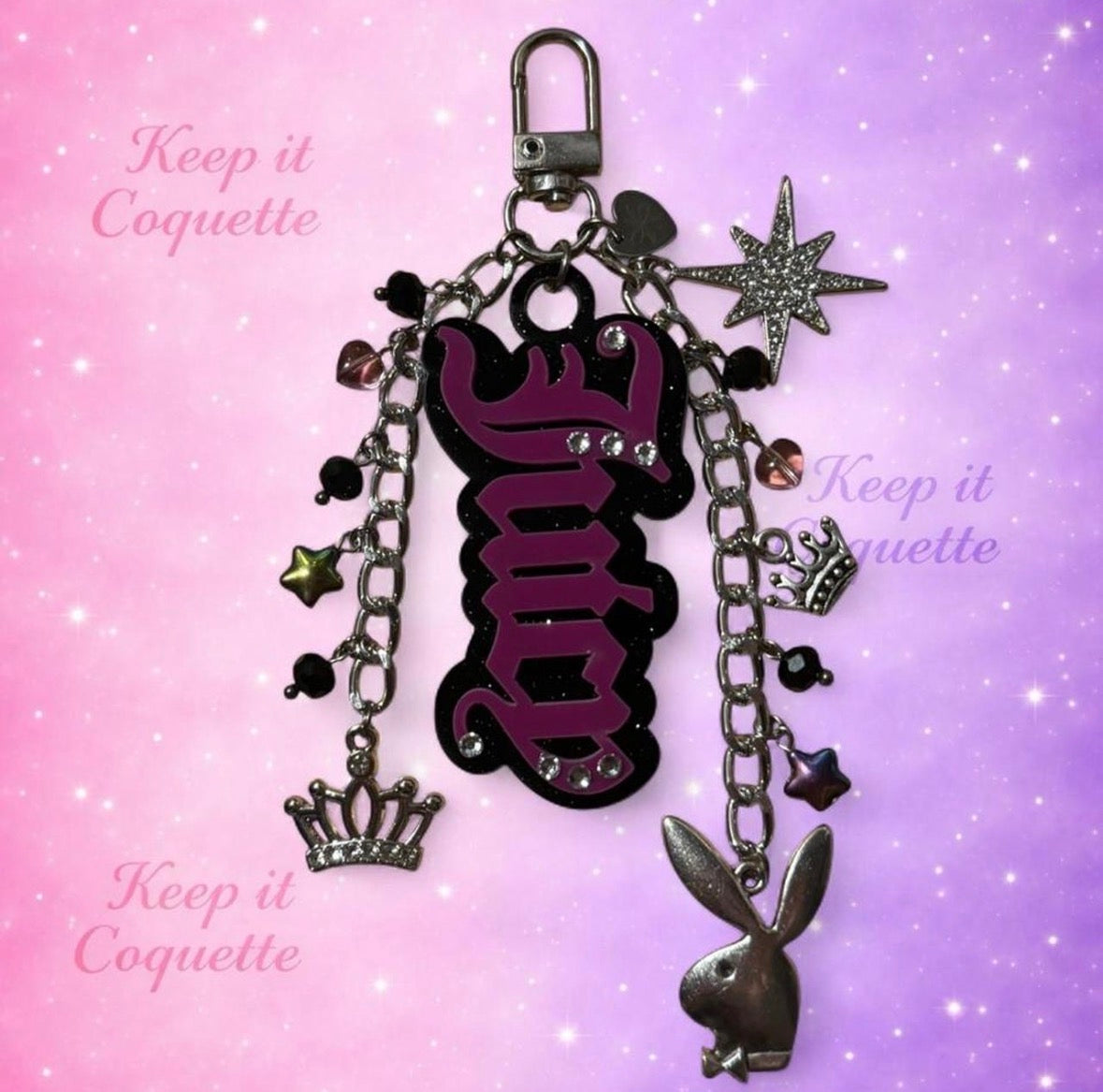 Y2K Handmade Juicy Bag Charm