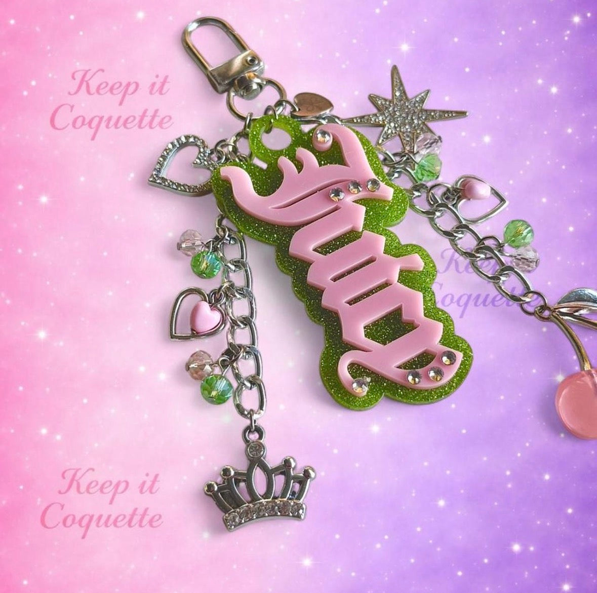 Y2k Handmade Juicy Bag Charm