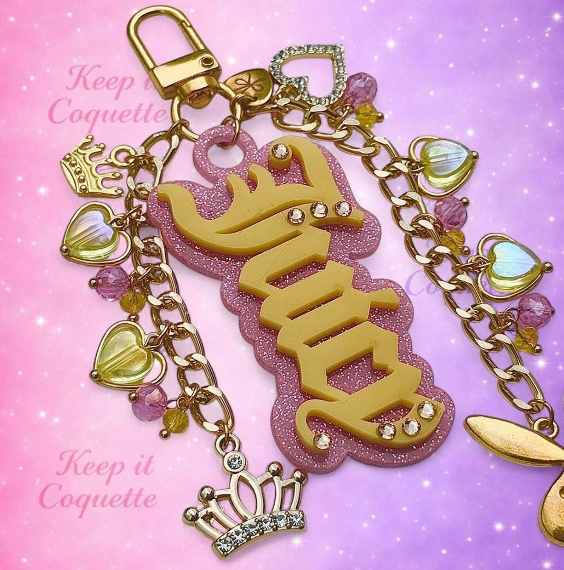 Y2K Handmade Juicy Bag Charm