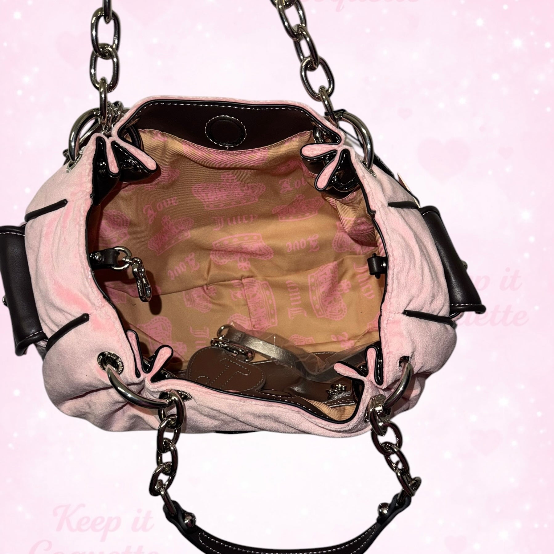 Juicy Couture Fairytale Satchel Hobo- Pink