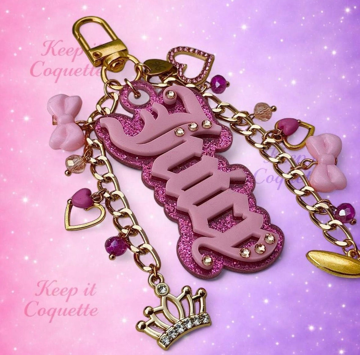 Y2K Handmade Juicy Bag Charm