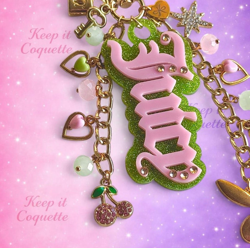 Y2K Handmade Juicy Bag Charm
