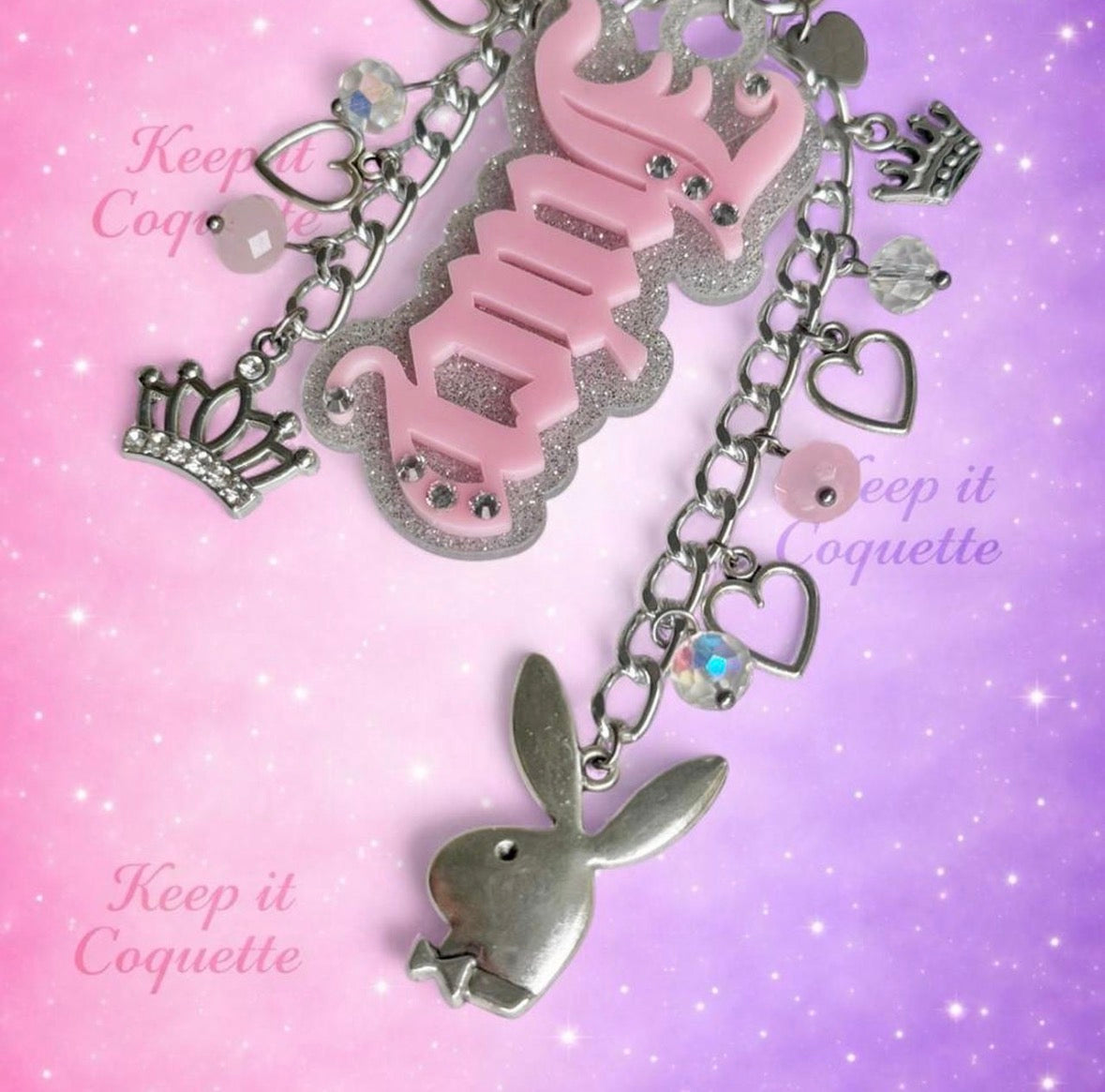 Y2K Handmade Juicy Bag Charm