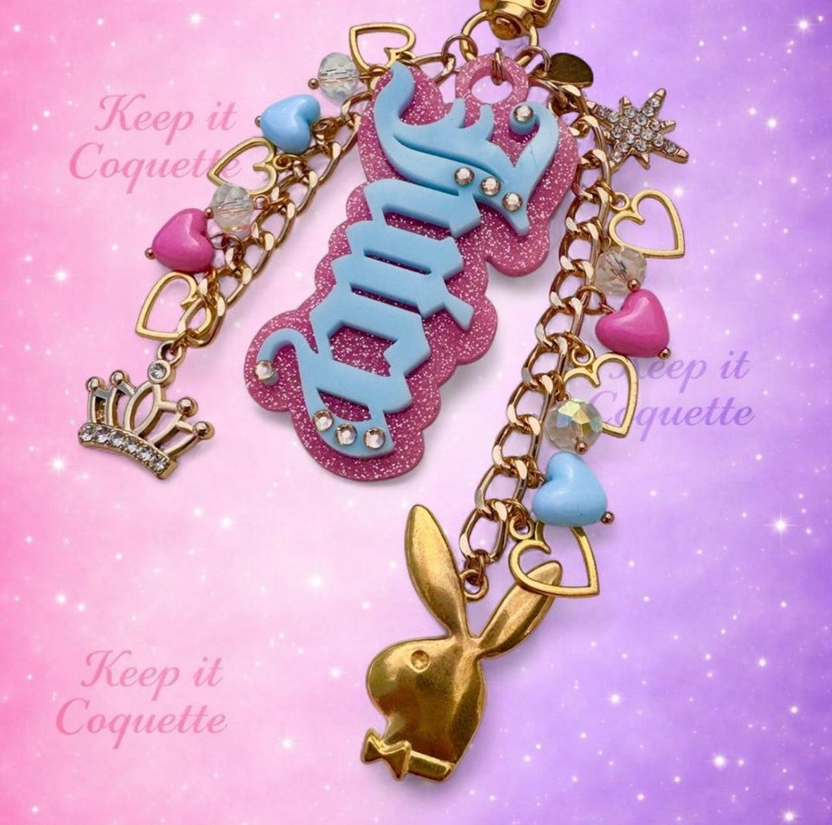 Y2K Handmade Juicy Bag Charm