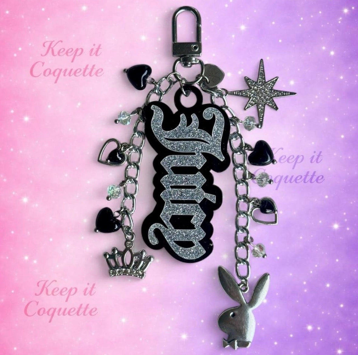 Y2K Handmade Juicy Bag Charm