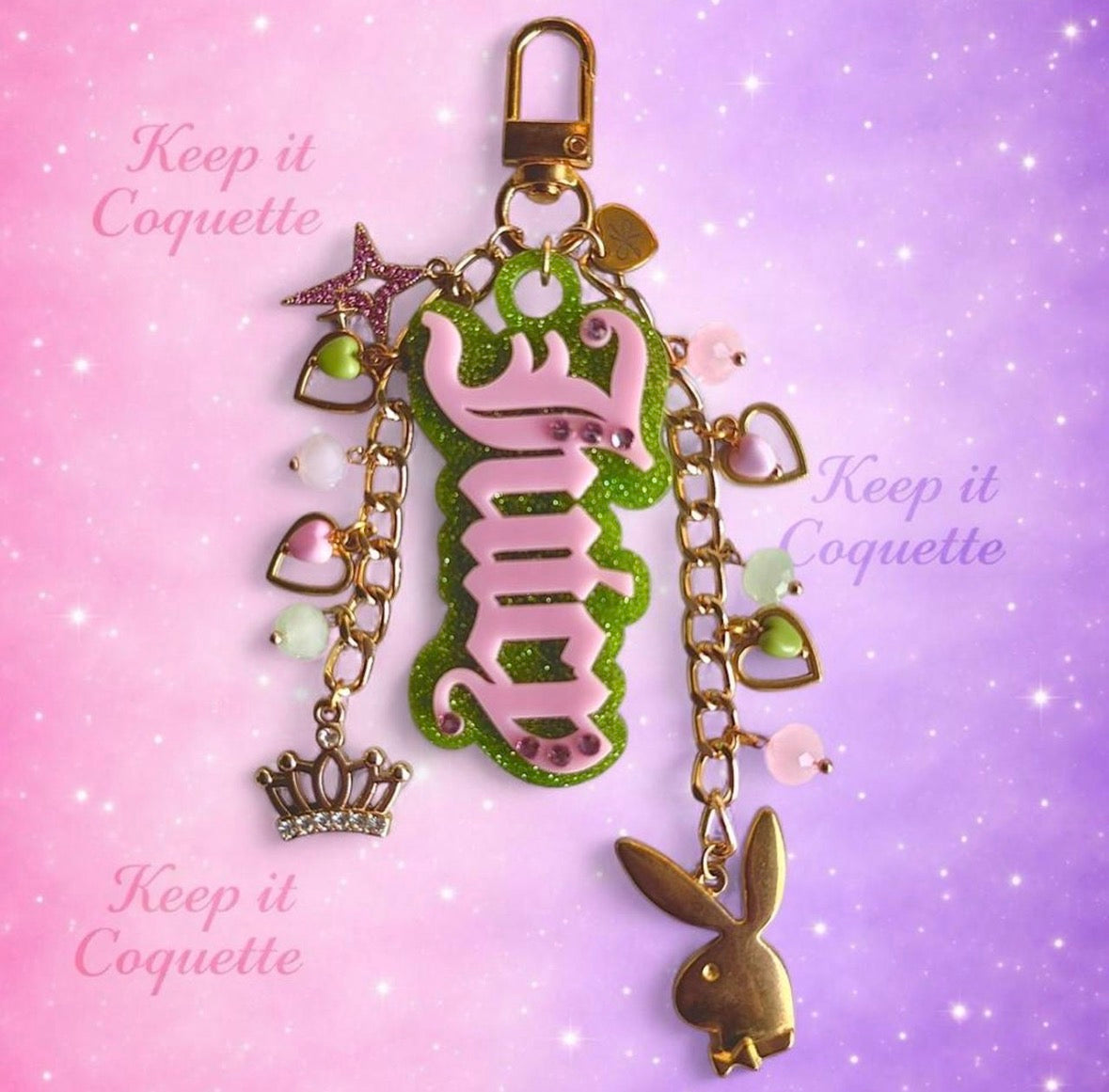 Y2K Handmade Juicy Bag Charm