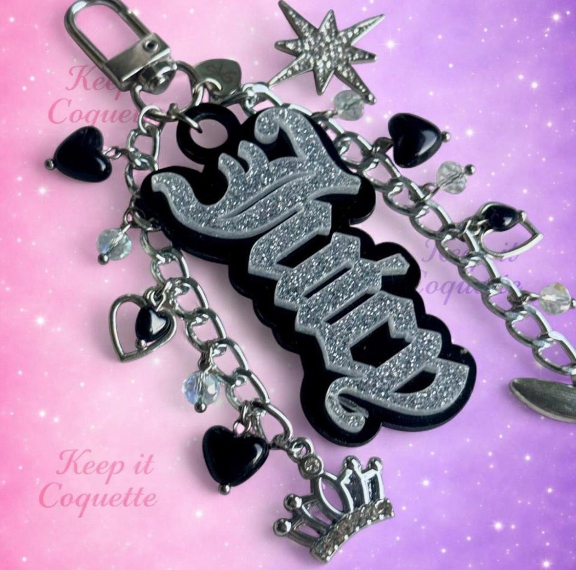 Y2K Handmade Juicy Bag Charm