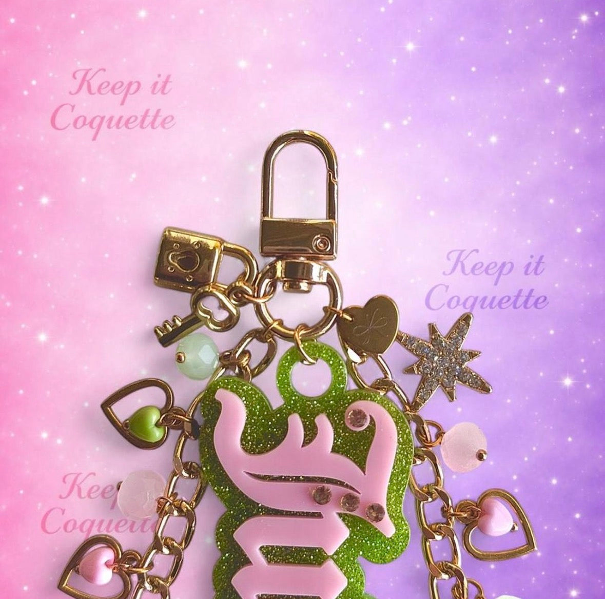 Y2K Handmade Juicy Bag Charm