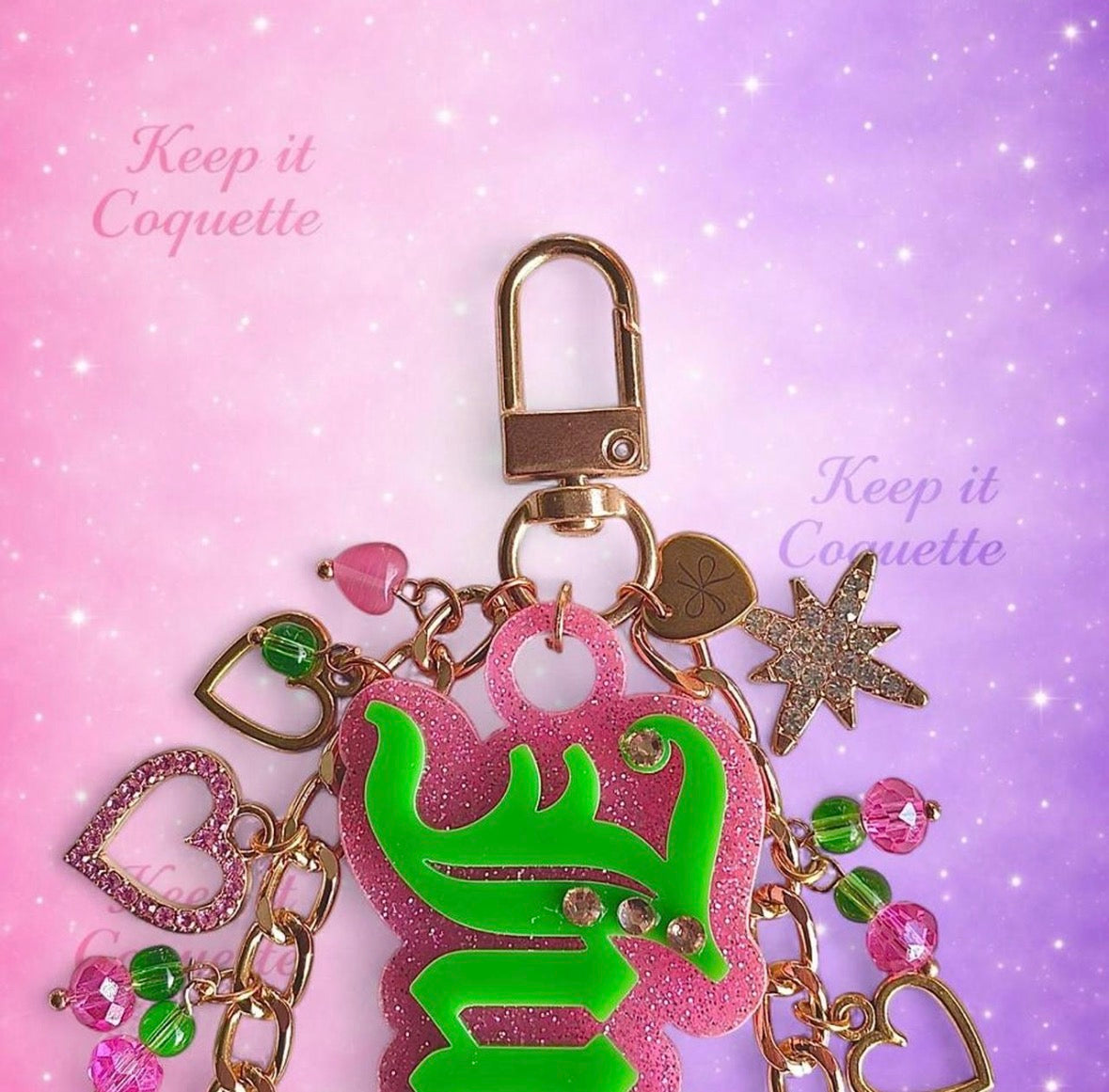 Y2K Handmade Juicy Bag Charm