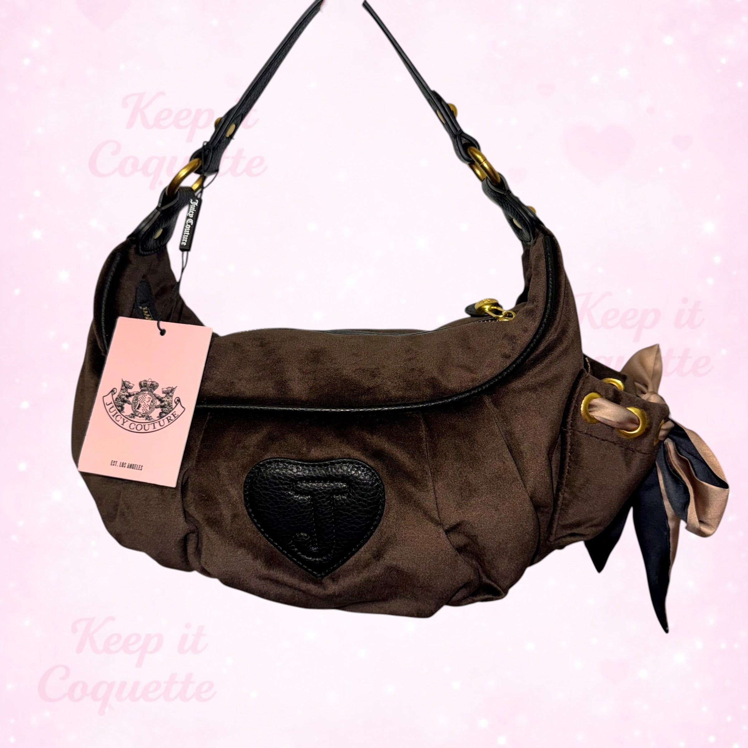 Juicy Couture Brown Hobo Satchel - Brown 2