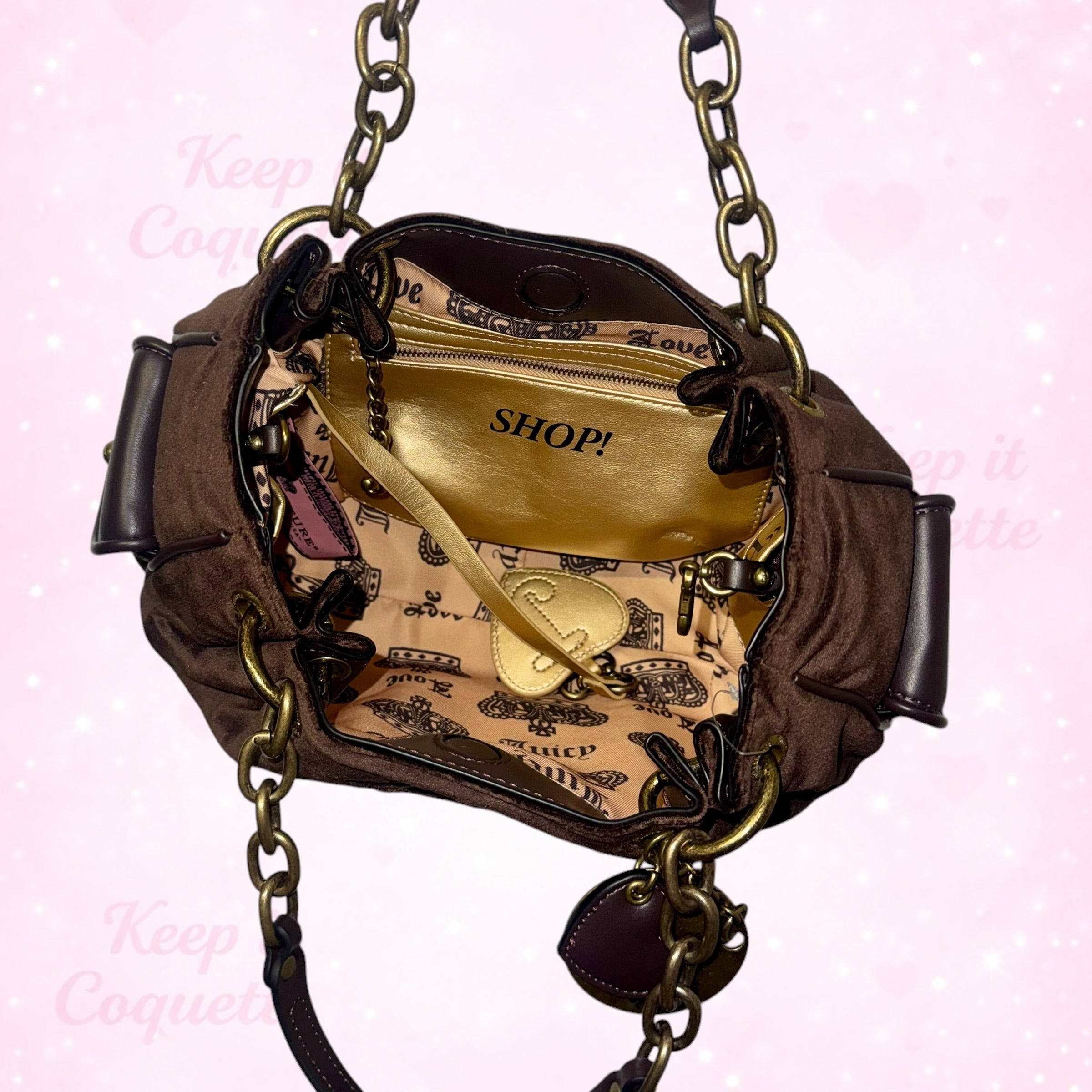 Juicy Couture Fairytale Satchel Hobo - Brown