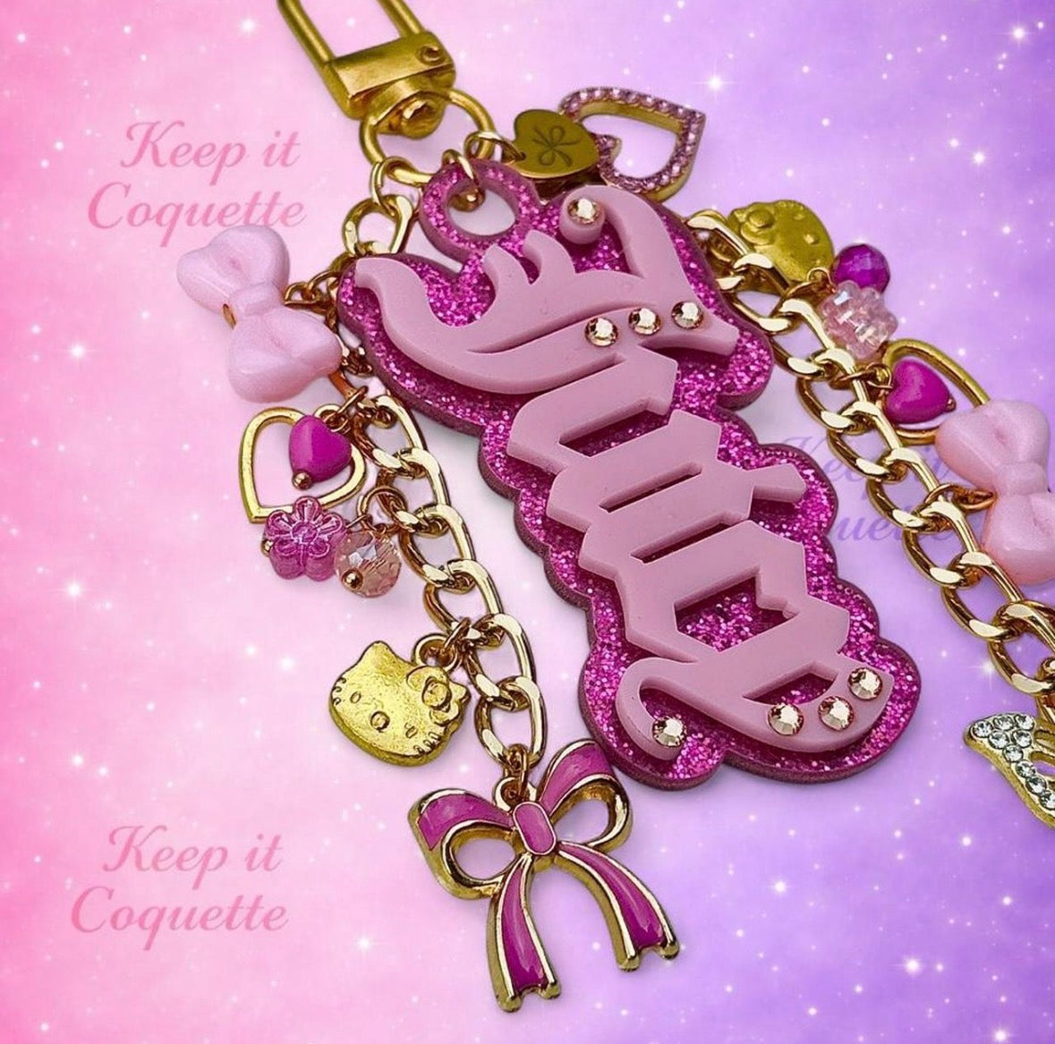 Y2K Handmade Juicy Bag Charm